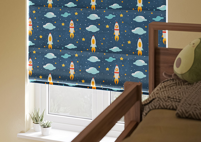 Blast Off, Spacebound - Motorised Roman Blind - Image 5